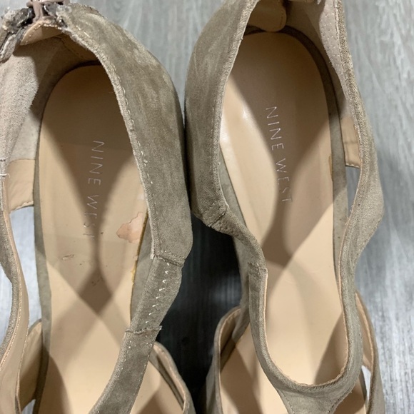 Nine West Python Wedge Platform Sandals size 9.5 - Picture 4 of 7